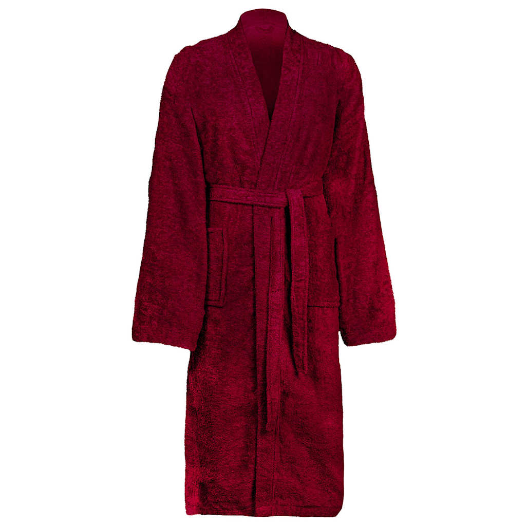 VidaXL peignoir kinn rouge s coton