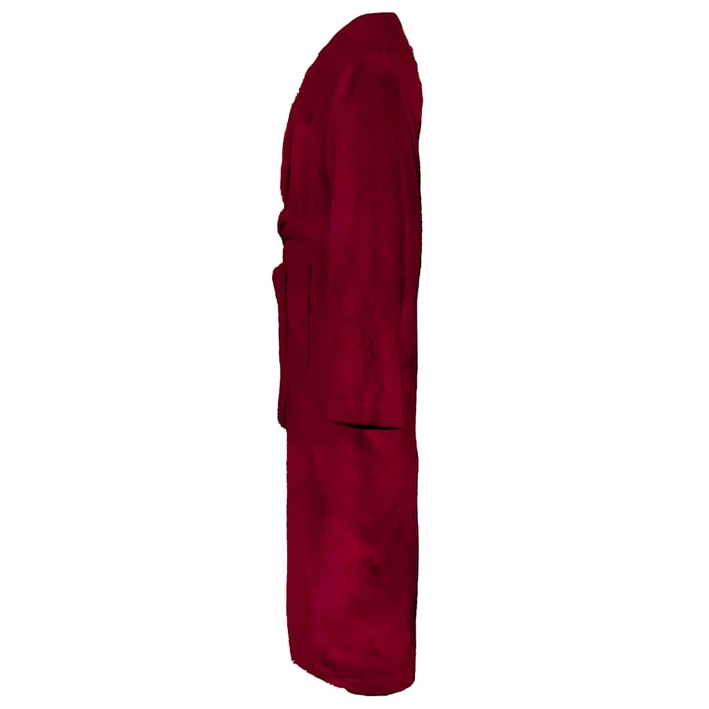VidaXL peignoir kinn rouge avec coton