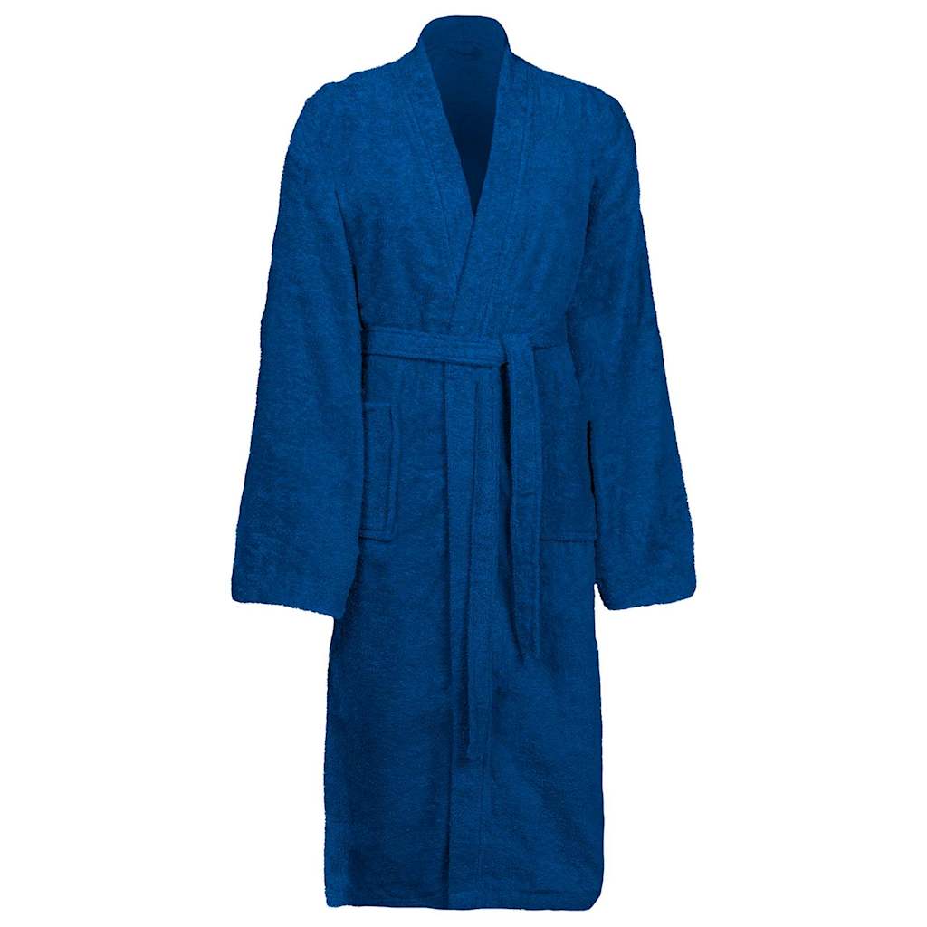 VidaXL peignoir kinn bleu xl coton