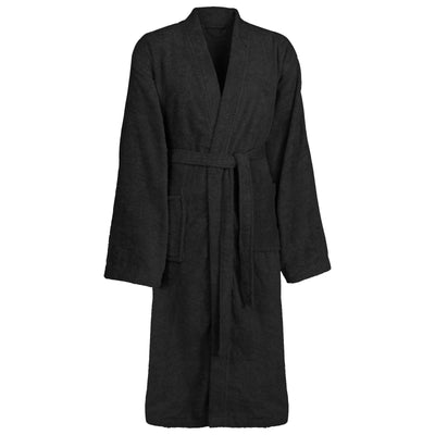 VidaXL peignoir kinn noir xl coton