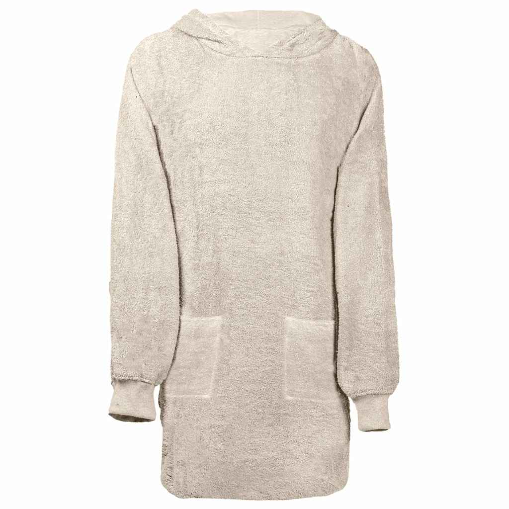 VidaXL couverture à capuche kinn crème l coton