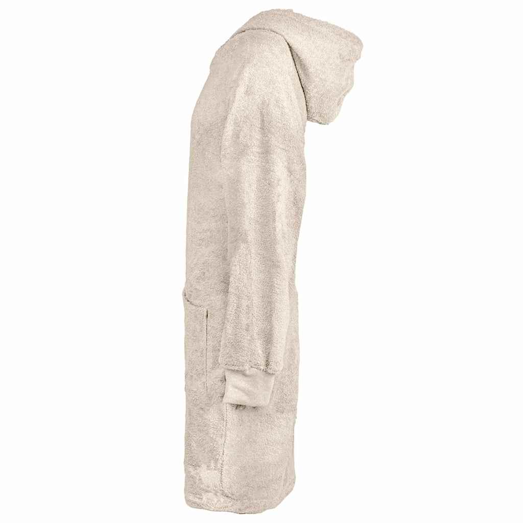 VidaXL couverture à capuche kinn crème l coton