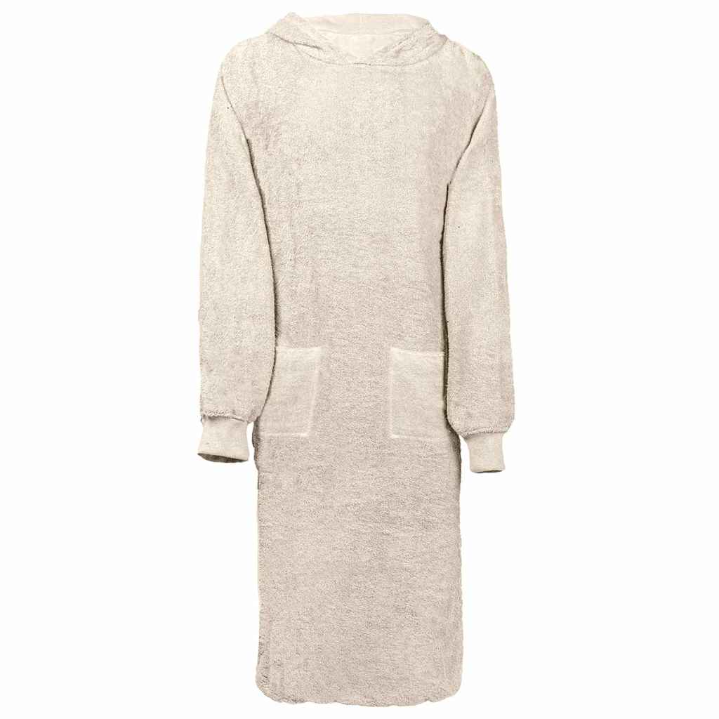 VidaXL couverture à capuche kinn crème xl coton