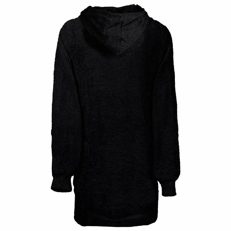 VidaXL couverture à capuche kinn noir l coton