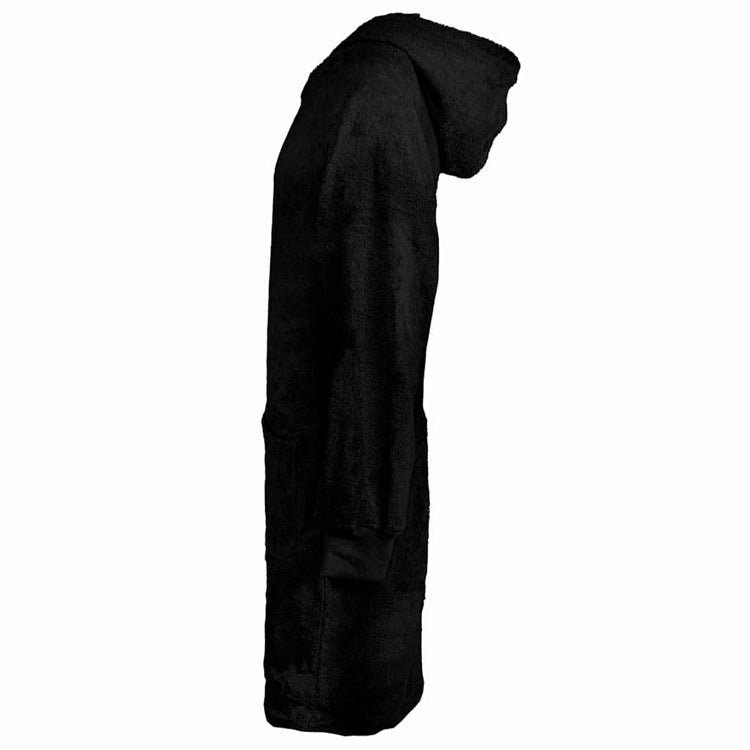 VidaXL couverture à capuche kinn noir l coton