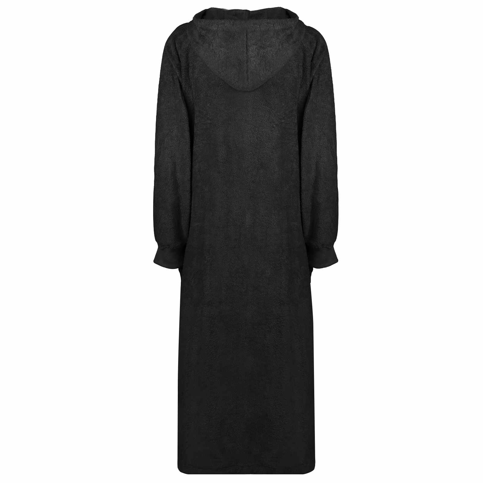 VidaXL couverture à capuche kinn noir xxl coton