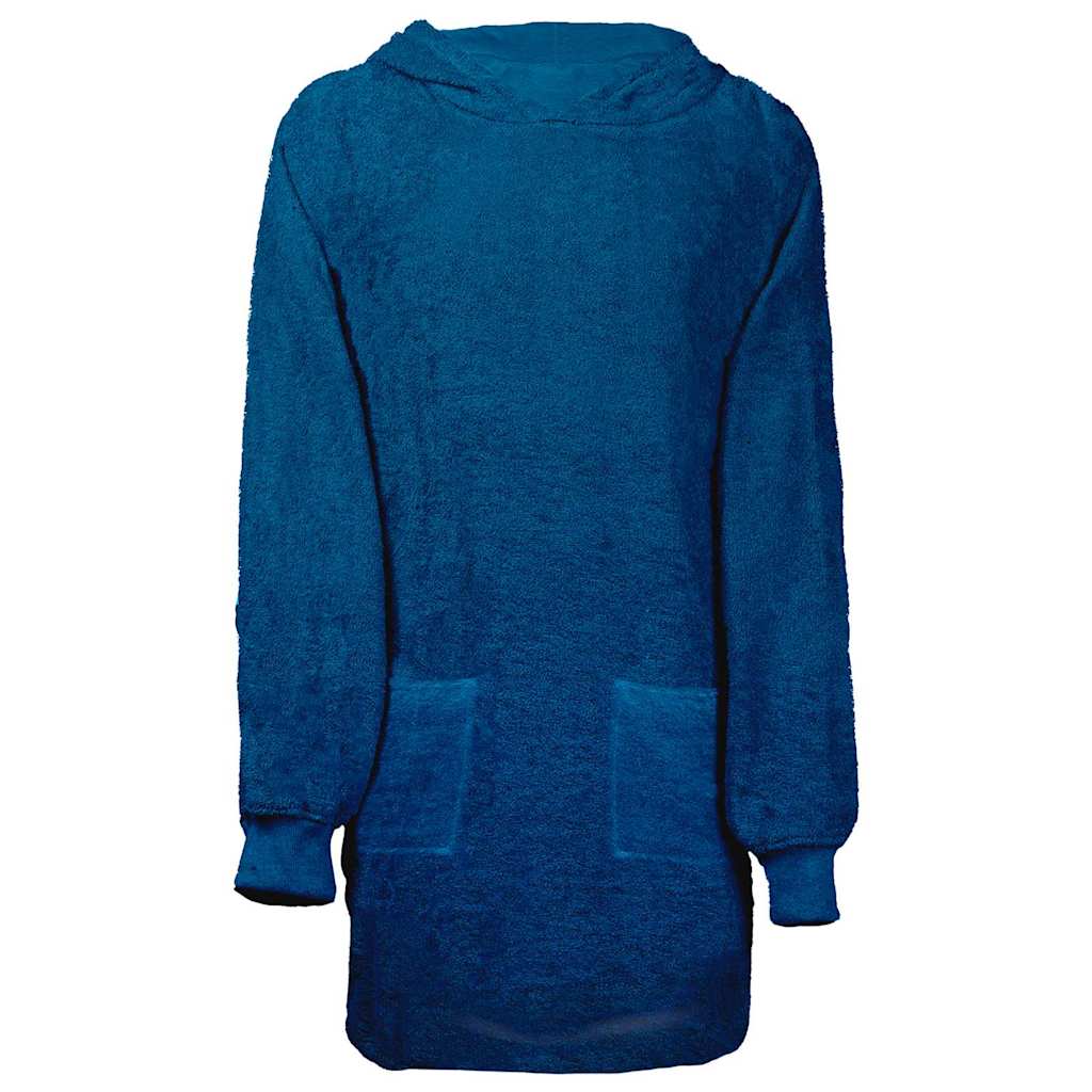 VidaXL couverture à capuche kinn bleu marine l coton