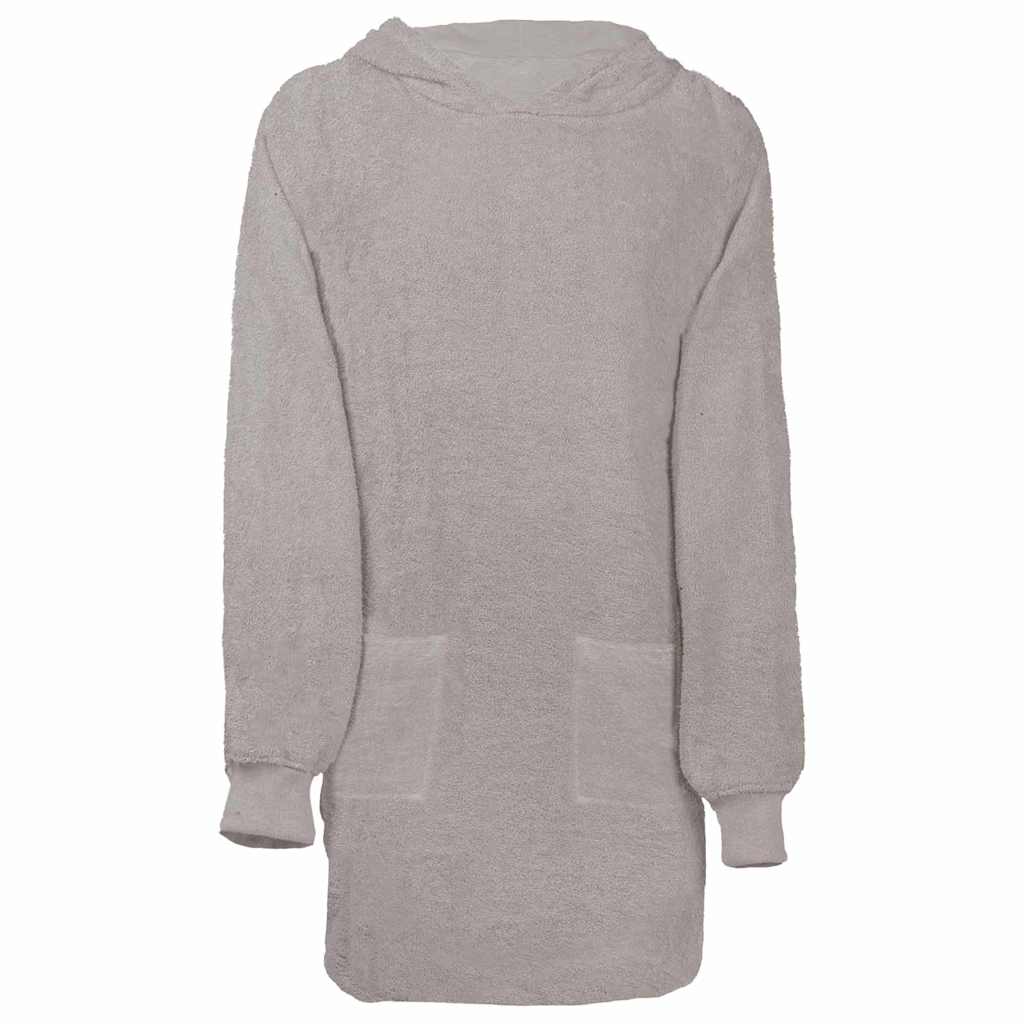VidaXL couverture à capuche kinn gris l coton