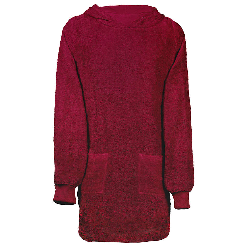 Vidaxl couverture à capuche kinn rouge l coton