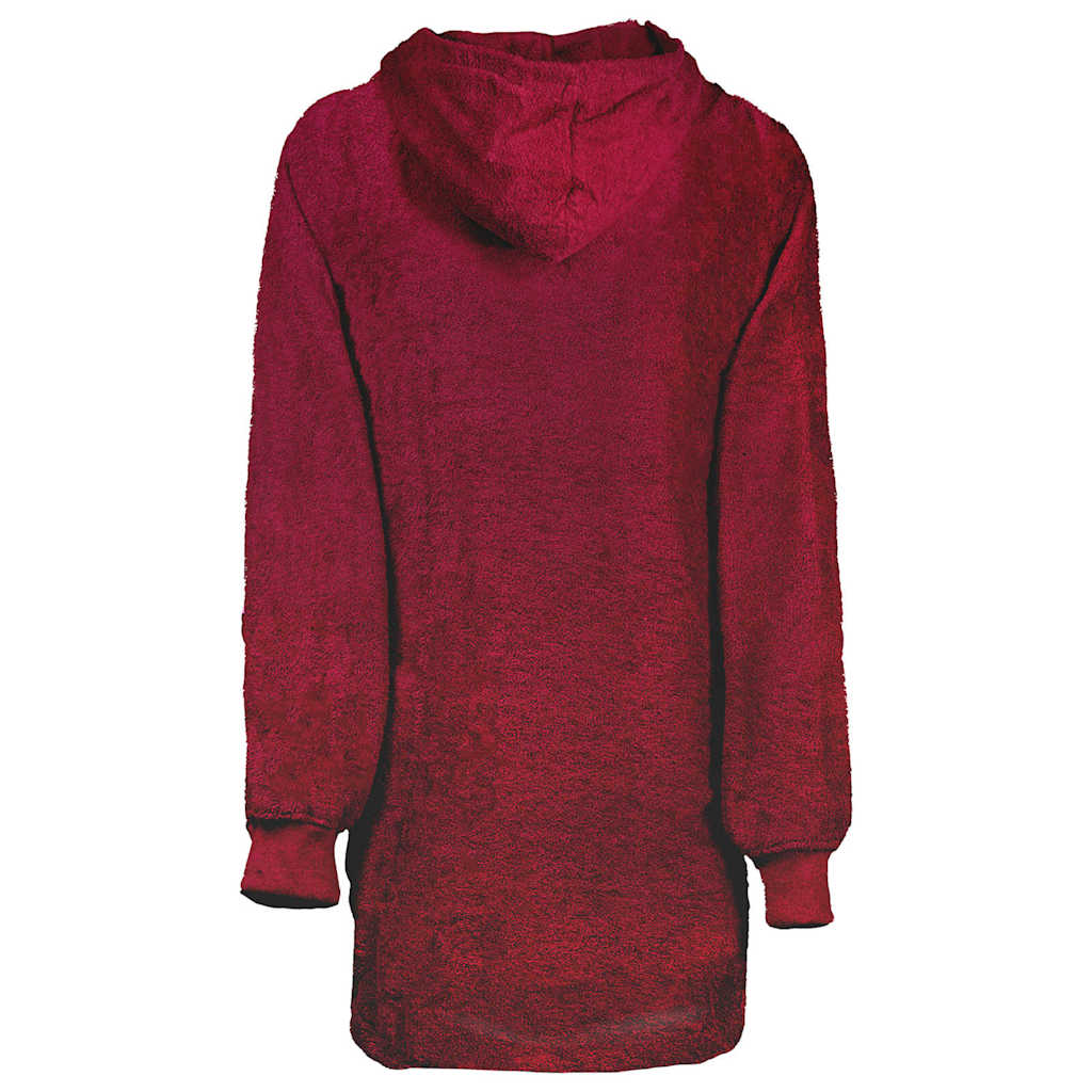 Vidaxl couverture à capuche kinn rouge l coton