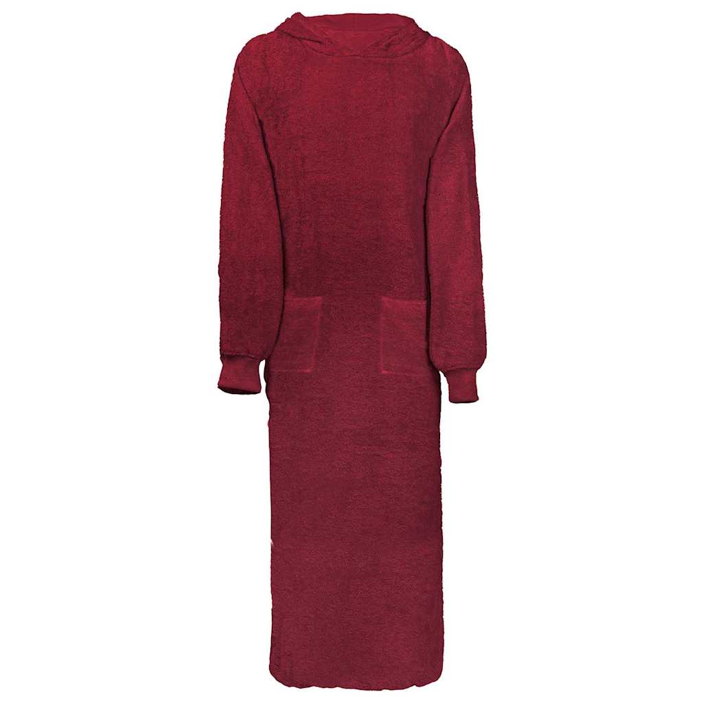 Vidaxl couverture sweat à capuche kinn rouge xxl coton