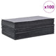 VidaXL tampons absorbant l'huile 100 pcs 40x50 cm gris