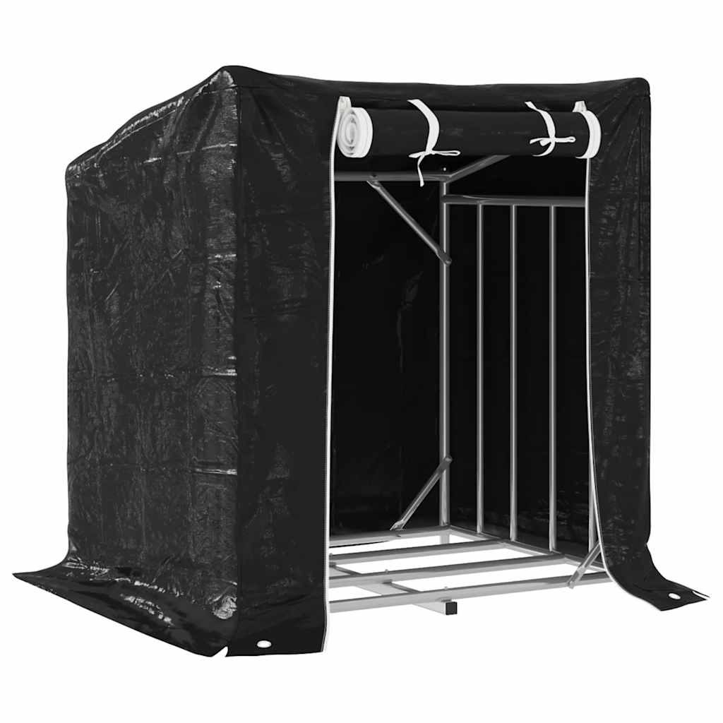 Cheminée Vidaxl avec couvercle de pluie 100.5x80.5x110,5 cm en acier