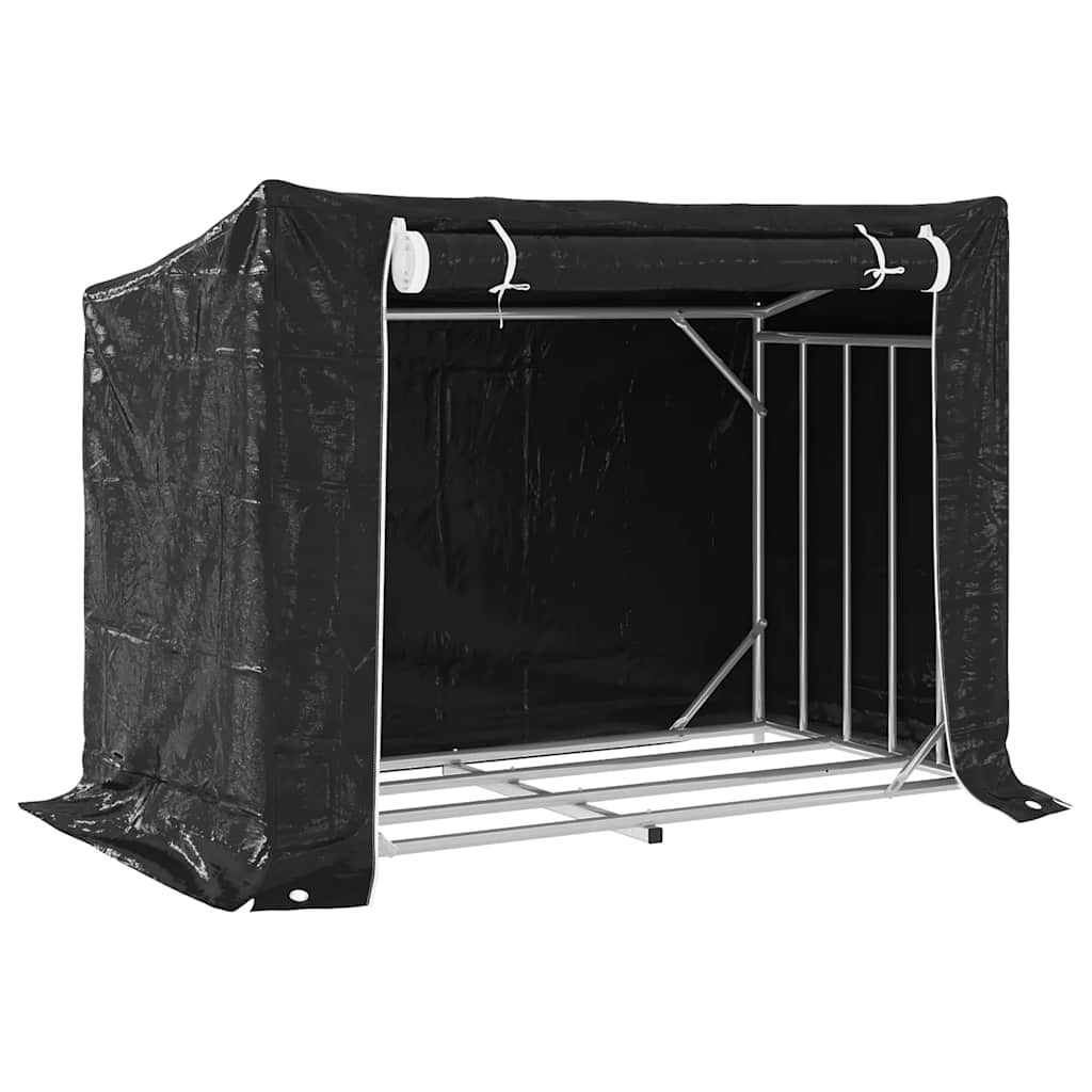Cheminée Vidaxl avec couvercle de pluie 151x80.5x110,5 cm en acier