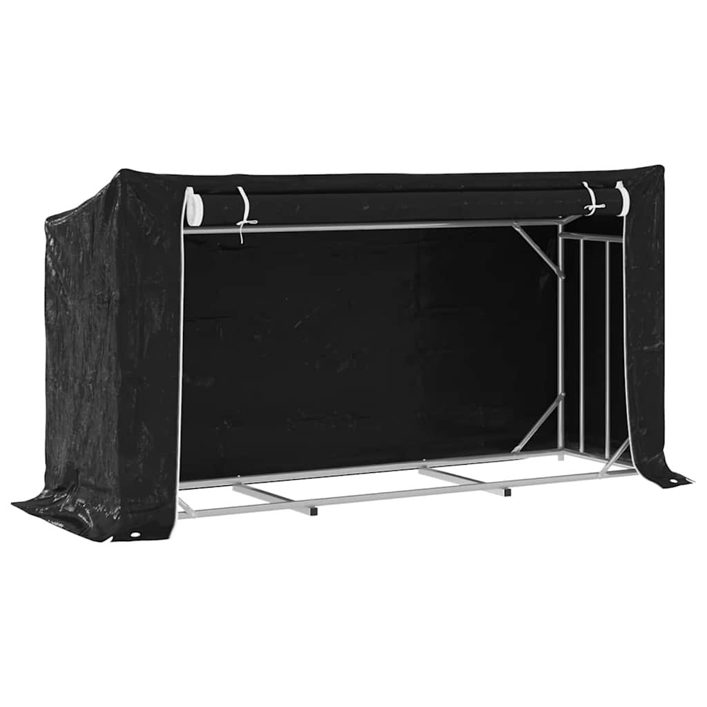 Cheminée Vidaxl avec couvercle de pluie 200,5x60,5x110,5 cm en acier