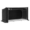 Cheminée Vidaxl avec couvercle de pluie 200.5x80.5x110,5 cm en acier