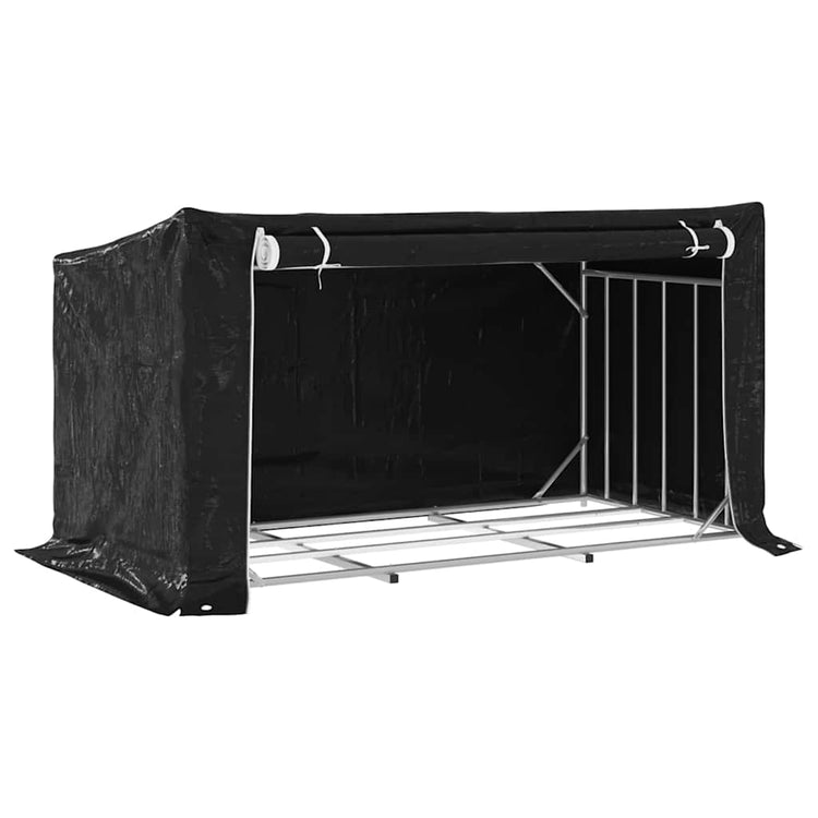 Cheminée Vidaxl avec couvercle de pluie 200.5x100.5x110,5 cm en acier