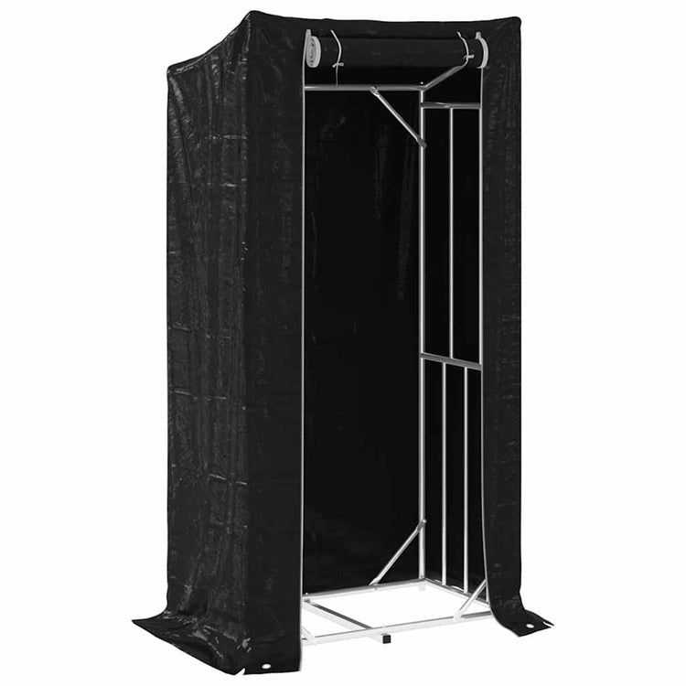 Cheminée Vidaxl avec couvercle de pluie 100x60x200 cm en acier galvanisé