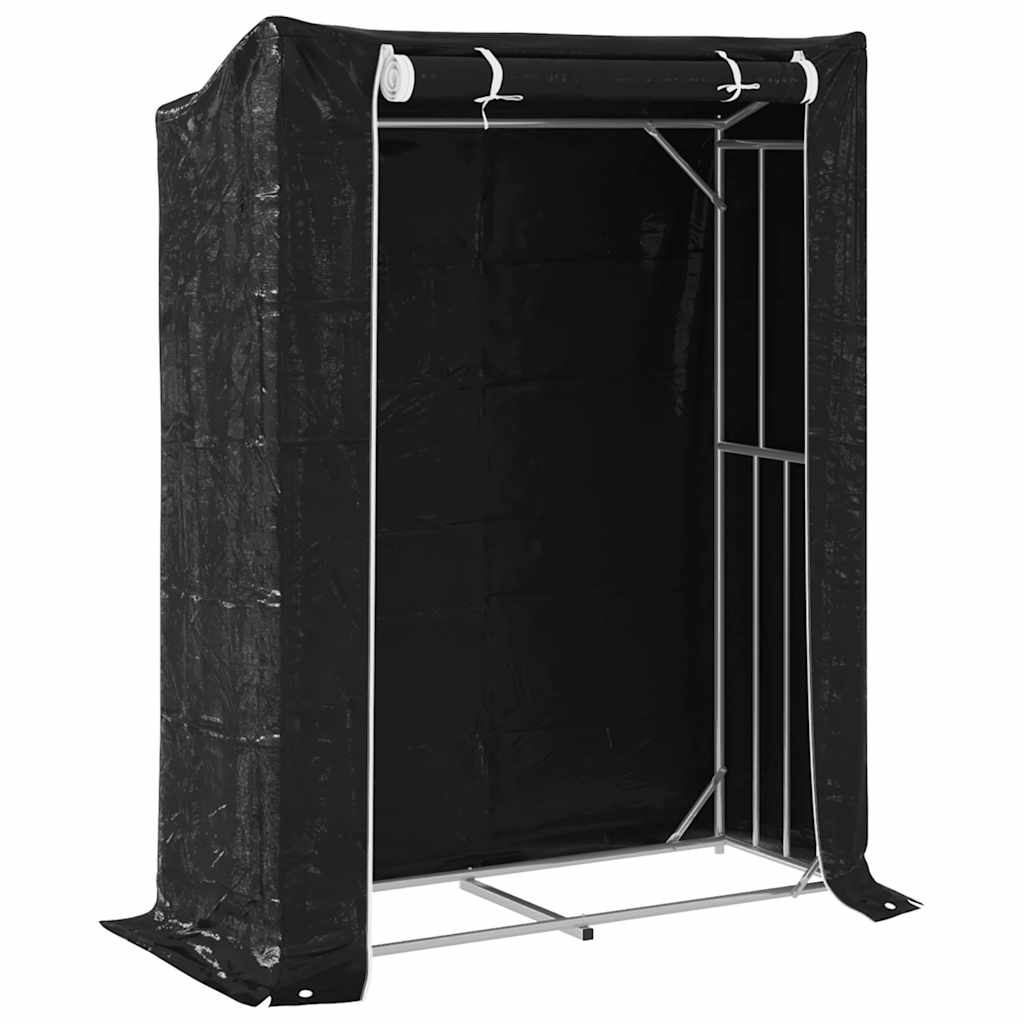 Cheminée vidaxl avec couvercle de pluie 150x60x200 cm en acier galvanisé