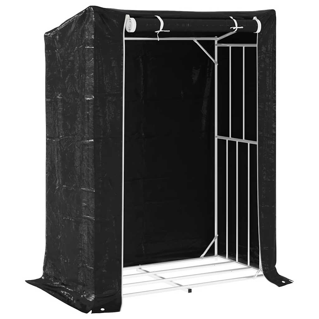 Cheminée Vidaxl avec couvercle de pluie 150x80x200 cm en acier galvanisé