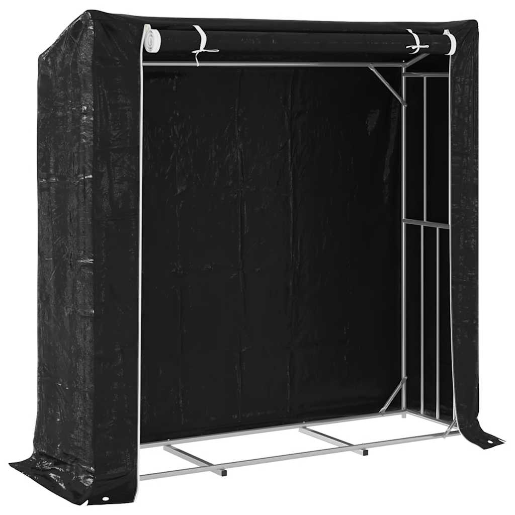 Cheminée vidaxl avec couvercle de pluie 200x60x200 cm en acier galvanisé