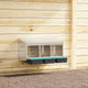 Vidaxl nichoir à poules 3 compartiments mural en acier galvanisé