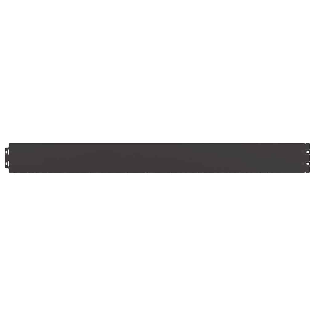 Vidaxl bordures de pelouse 10 pcs 10x103 cm acier laminé à froid noir