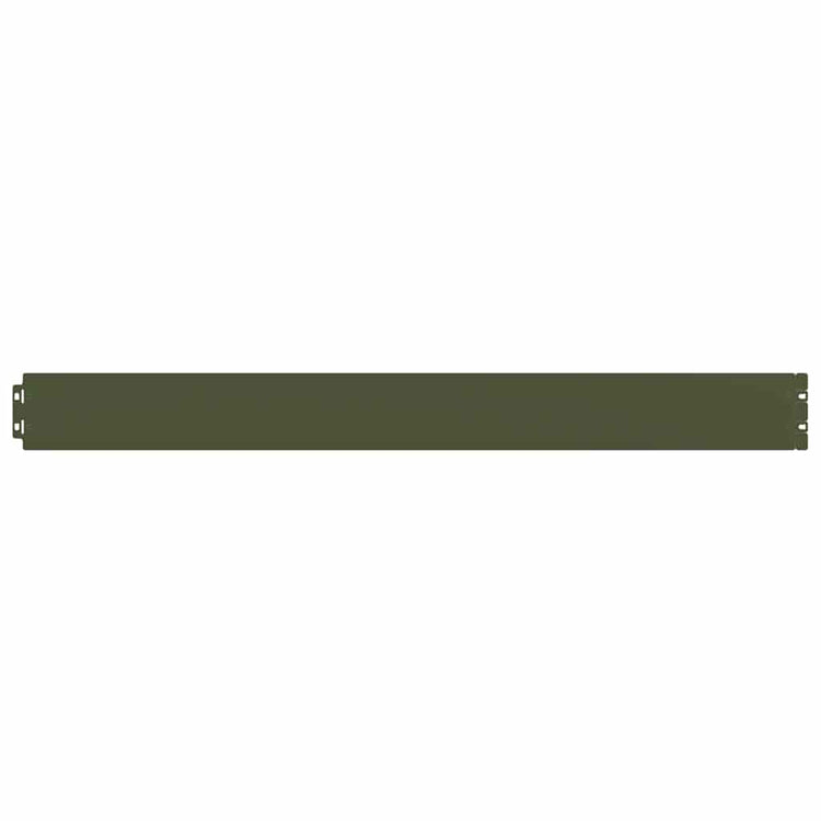 Vidaxl bordures de pelouse 10 pcs 10x103 cm acier laminé à froid vert olive