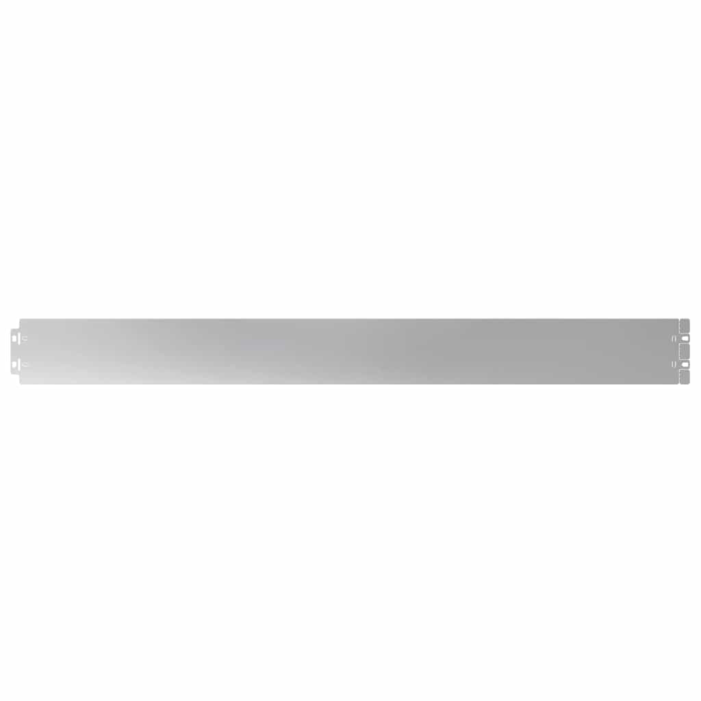 Vidaxl bordures de pelouse 10 pcs 10x103 cm acier galvanisé