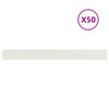 Vidaxl bordures de pelouse 50 pcs 10x103 cm acier laminé à froid blanc