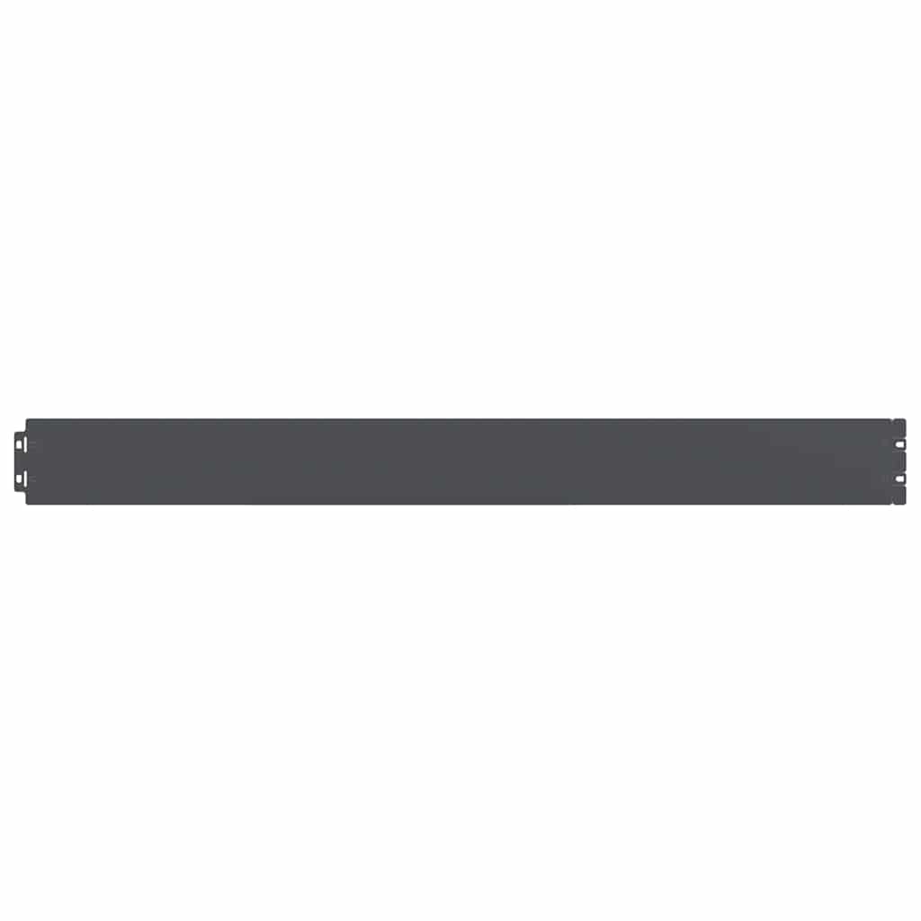 Vidaxl bordures de pelouse 50 pcs 10x103 cm acier laminé à froid anthracite