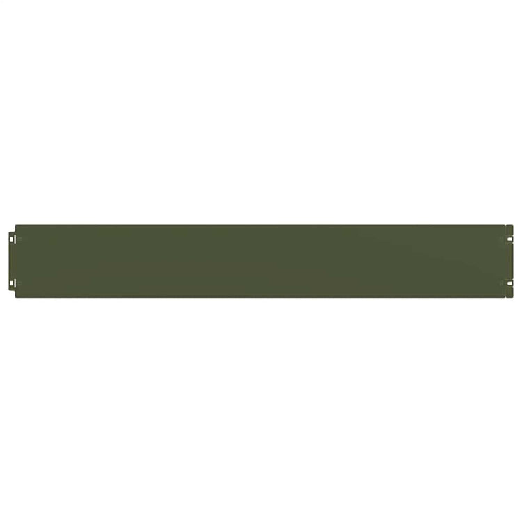Vidaxl bordures de pelouse 10 pcs 15x103 cm acier laminé à froid vert olive