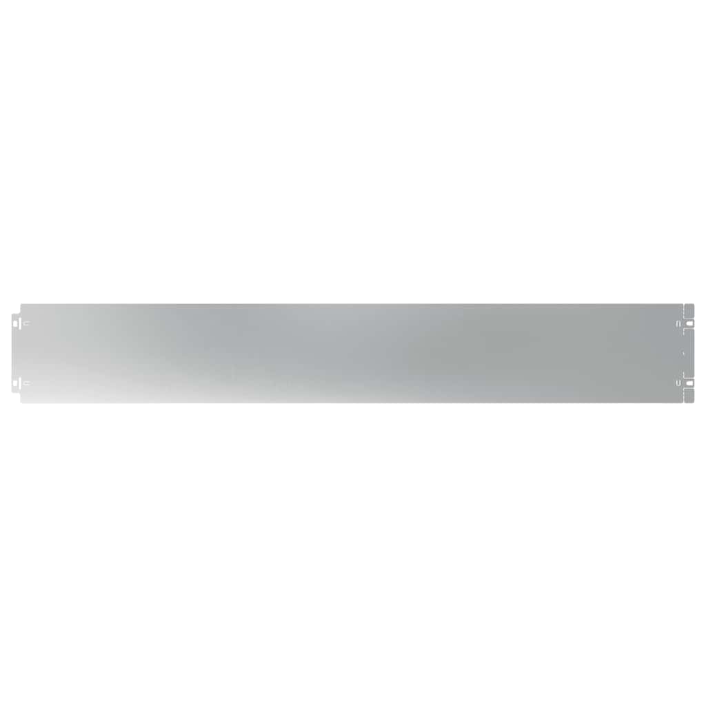 Vidaxl bordures de pelouse 10 pcs 15x103 cm acier galvanisé