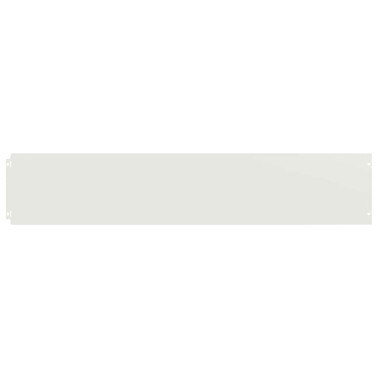 Vidaxl bordures de pelouse 10 pcs 20x103 cm acier laminé à froid blanc