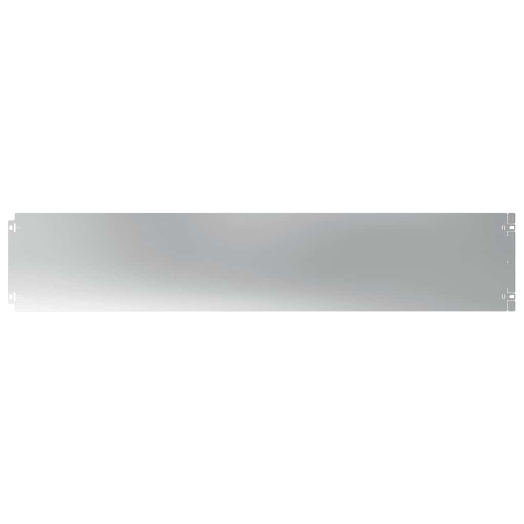 Vidaxl bordures de pelouse 10 pcs 20x103 cm acier galvanisé