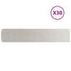 Vidaxxl bordures de pelouse 30 pcs 20x103 cm acier inoxydable