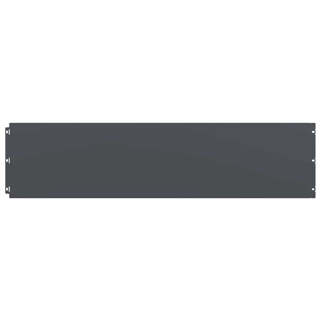 Vidaxl bordures de pelouse 10 pcs 25x103 cm acier laminé à froid anthracite