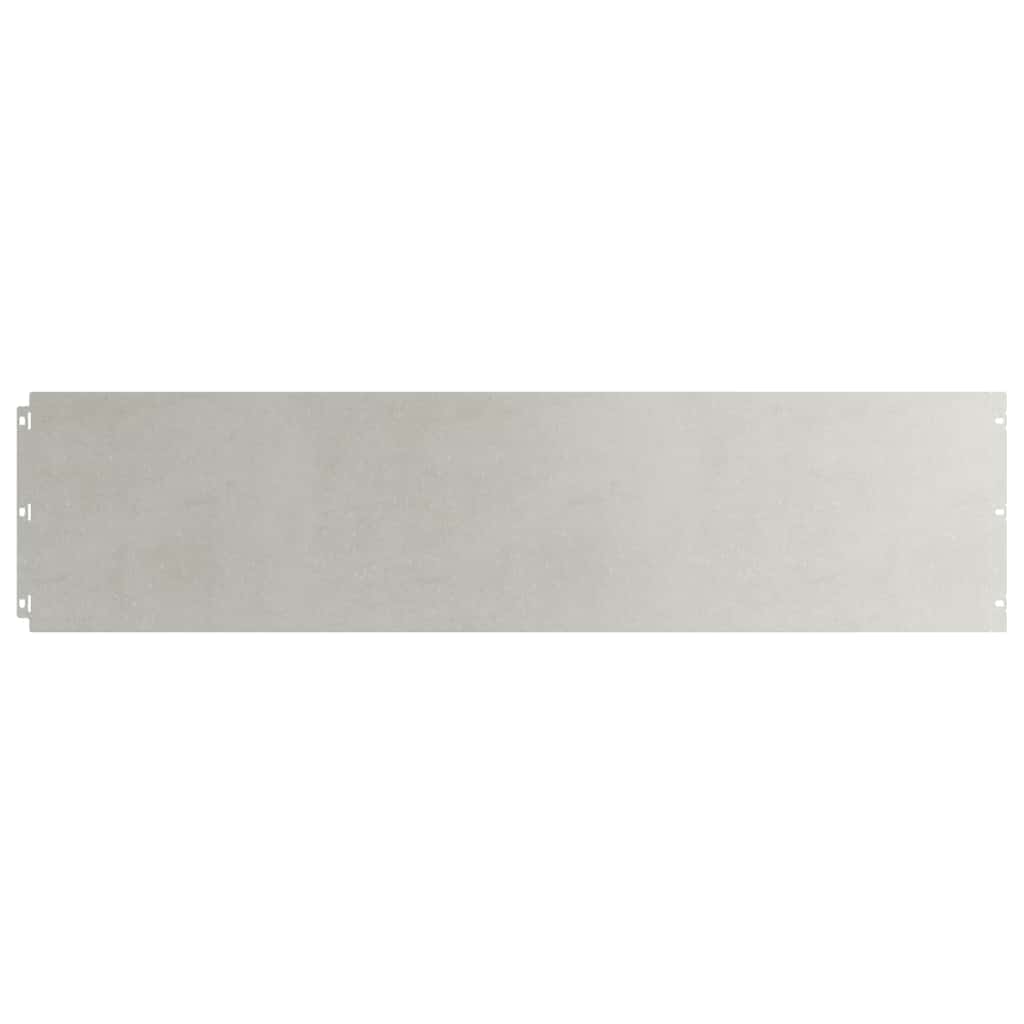Vidaxxl bordures de pelouse 10 pcs 25x103 cm acier inoxydable