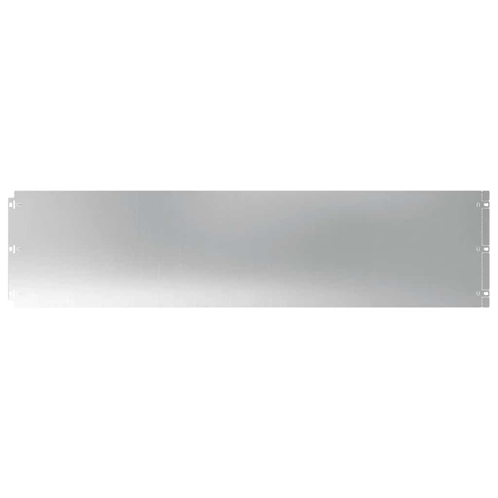 Vidaxl bordures de pelouse 10 pcs 25x103 cm acier galvanisé