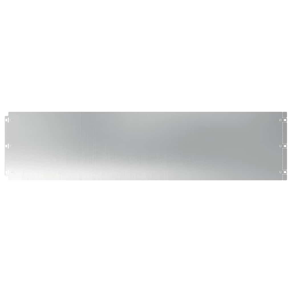 Vidaxl bordures de pelouse 20 pcs 25x103 cm acier galvanisé