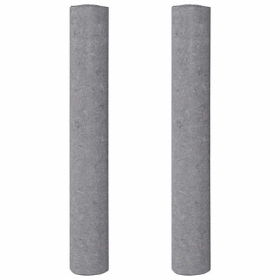 Vidaxl non-tissé de peinture antidérapant 2 pcs 10 m 180 g m² gris