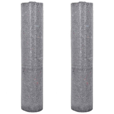Vidaxl non-tissé de peinture antidérapant 2 pcs 25 m 180 g m² gris