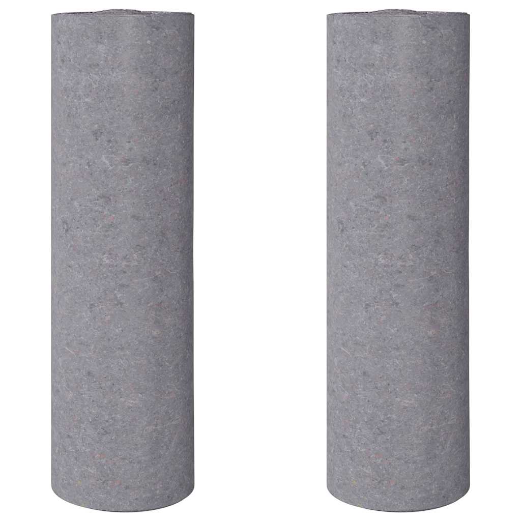 Vidaxl non-tissé de peinture antidérapant 2 pcs 50 m 220 g m² gris