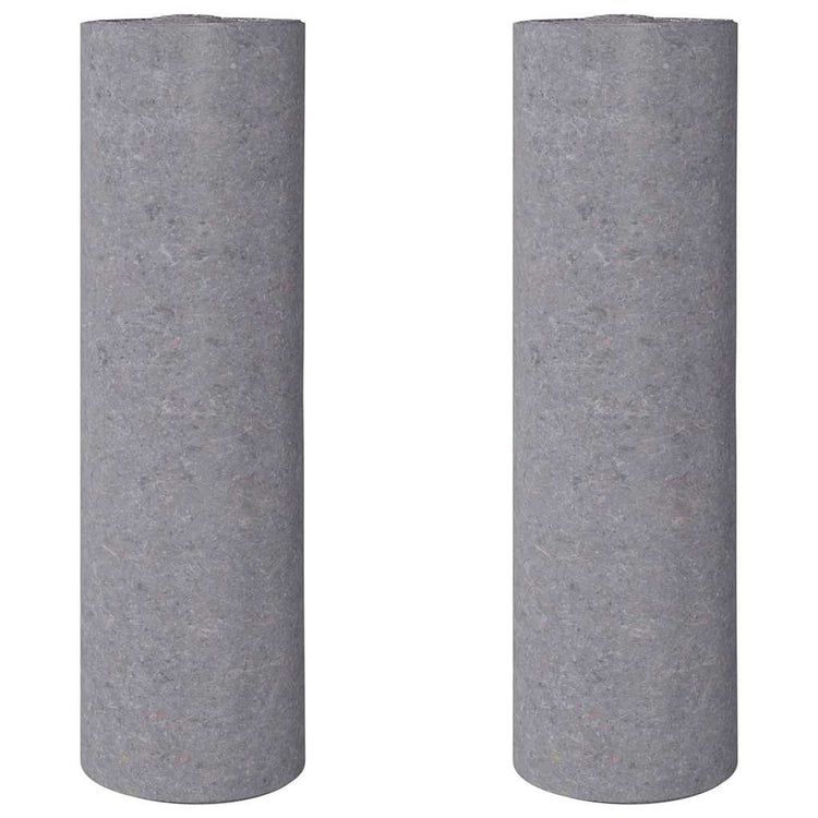 Vidaxl non-tissé de peinture antidérapant 2 pcs 50 m 220 g m² gris