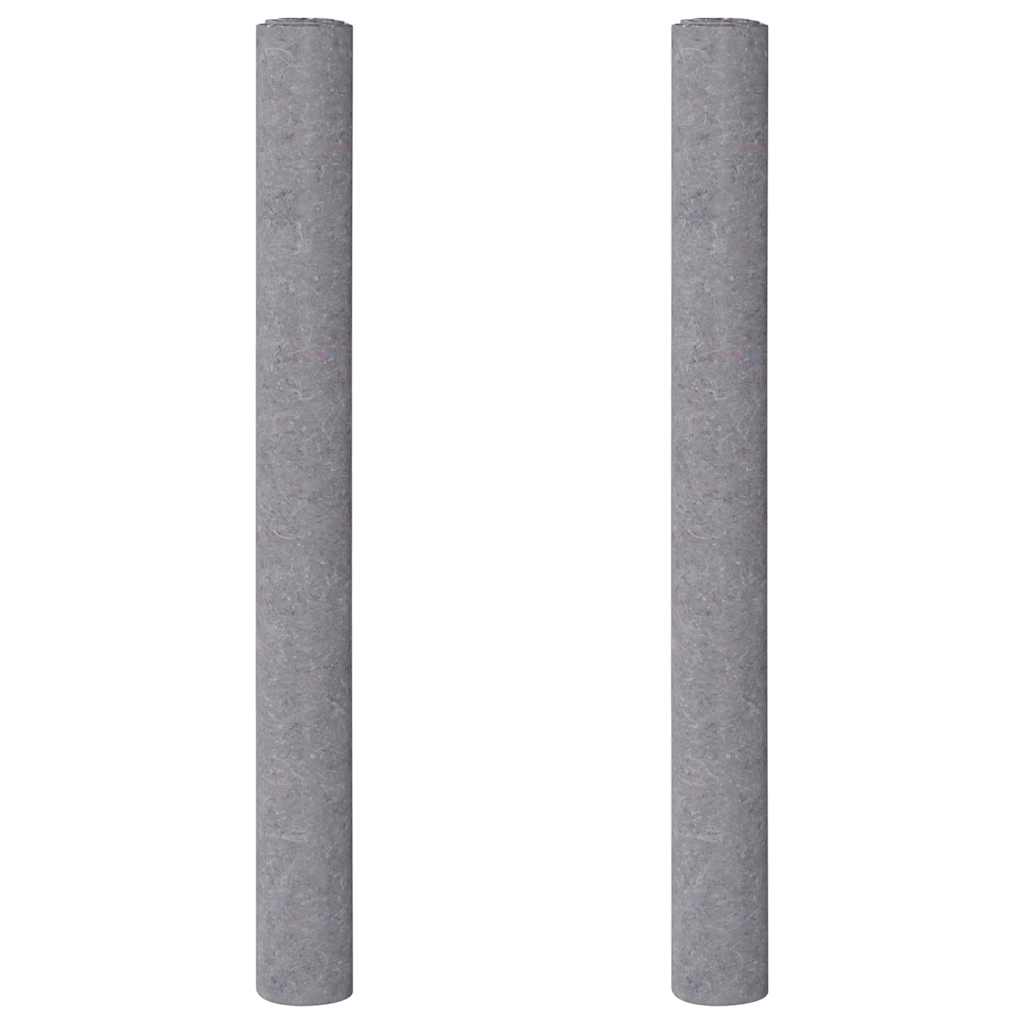 Vidaxl non-tissé de peinture antidérapant 2 pcs 5 m 280 g m² gris
