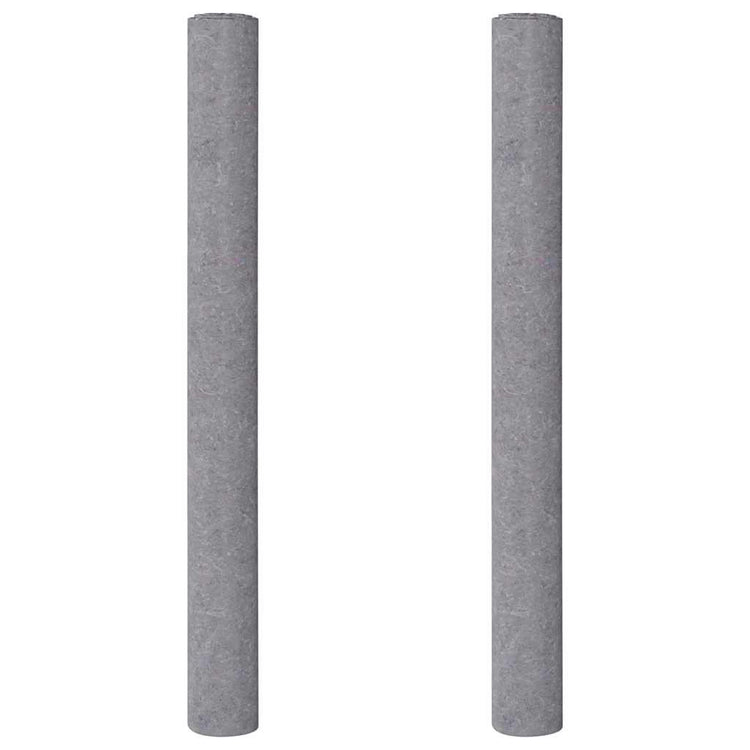 Vidaxl non-tissé de peinture antidérapant 2 pcs 5 m 280 g m² gris