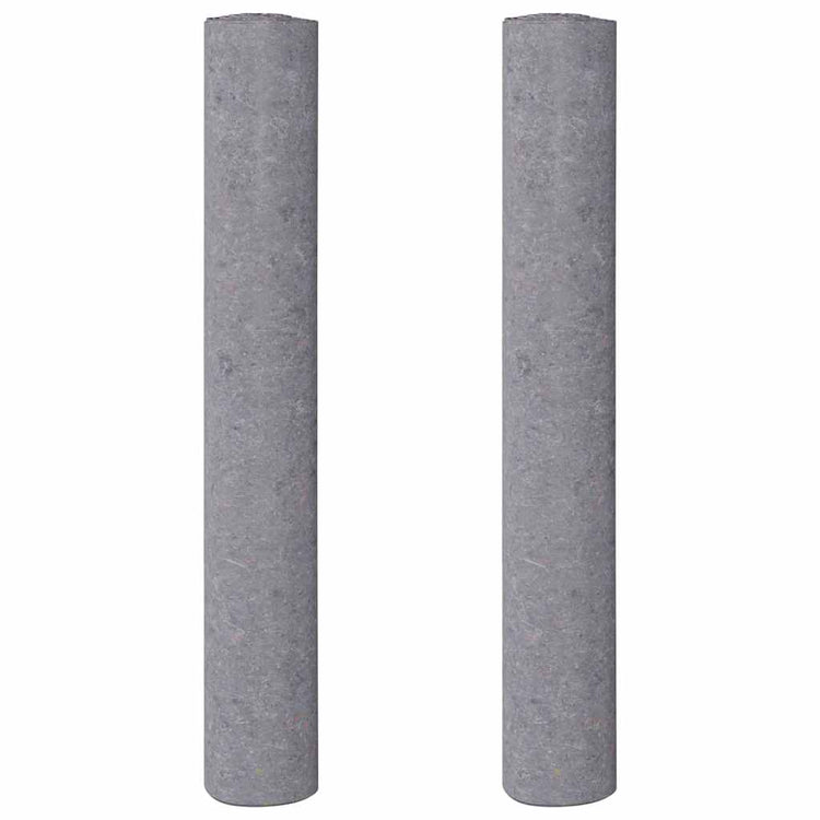 Vidaxl non-tissé de peinture antidérapant 2 pcs 10 m 280 g m² gris