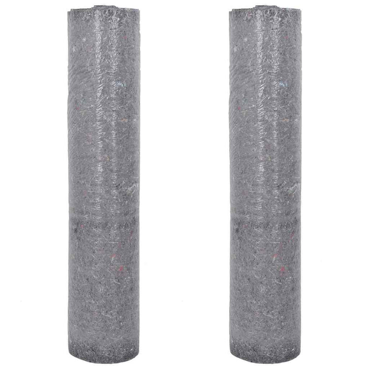 Vidaxl non-tissé de peinture antidérapant 2 pcs 25 m 280 g m² gris