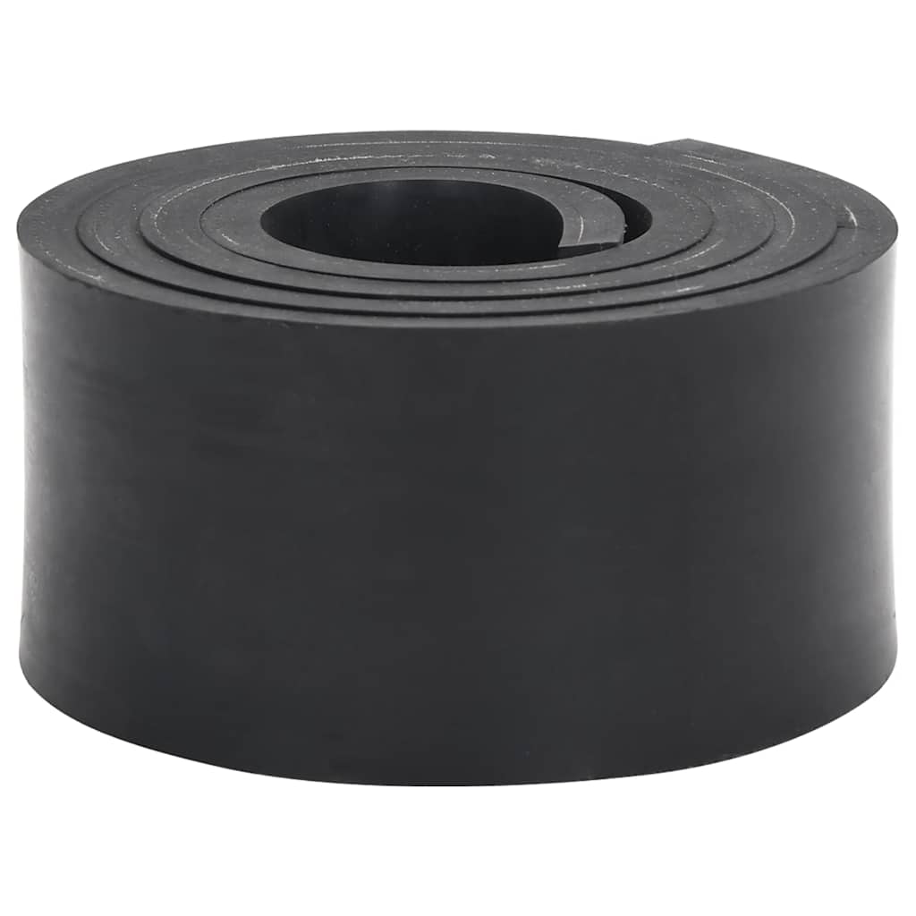 VidaXL bord en caoutchouc pour chasse-neige 200x10x1 cm noir