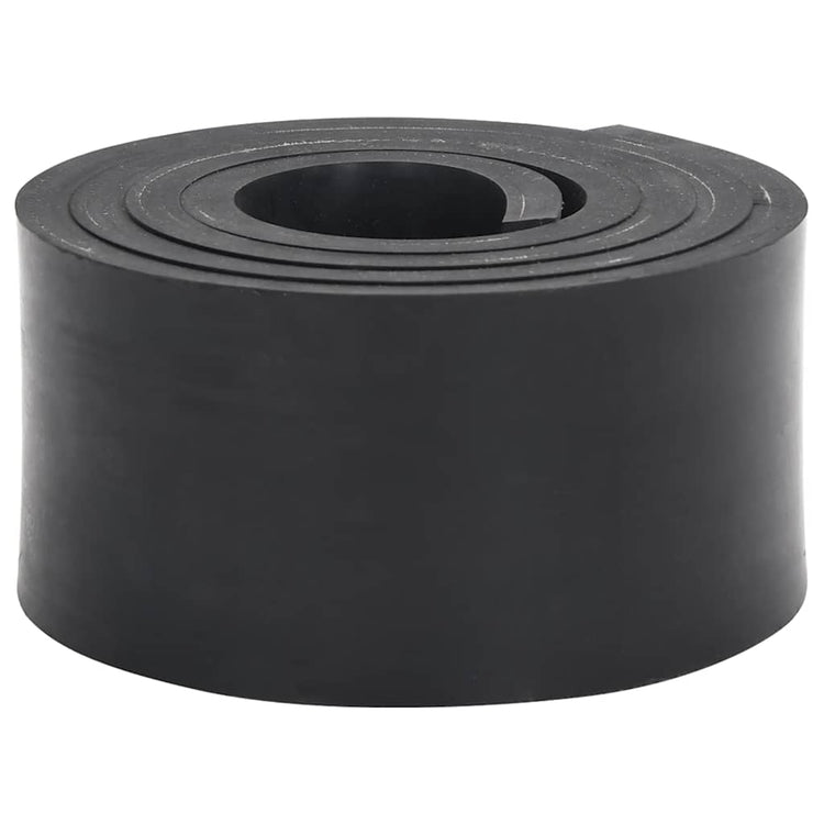 VidaXL bord en caoutchouc pour chasse-neige 200x10x1 cm noir